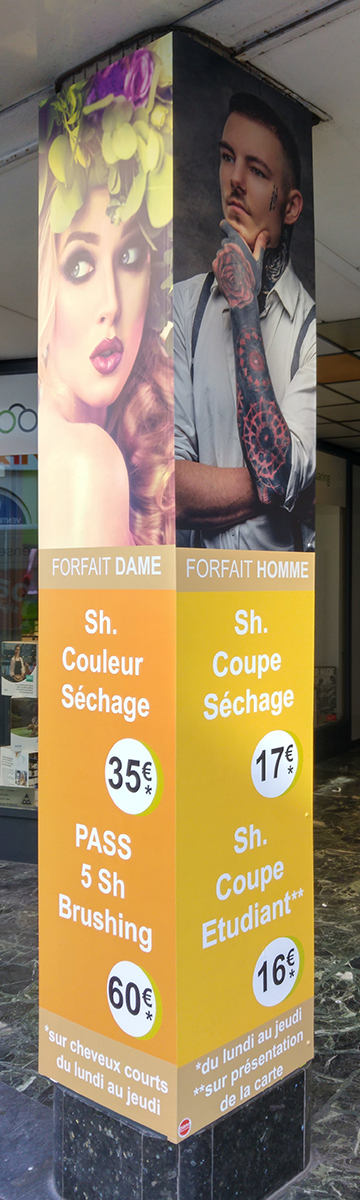 poteau coiffure nova sign high